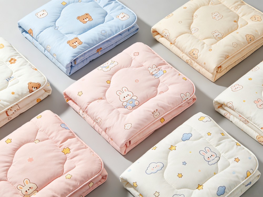 Cartoon-print baby blanket